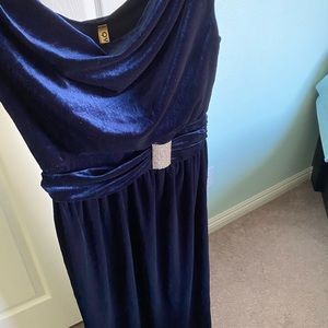 Long velvet dress